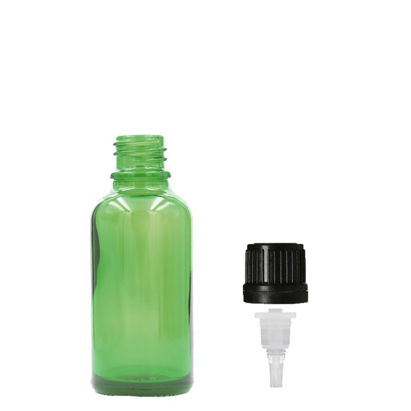 5ml  Zelená Sklenená Fľaška s Kvapkadlom