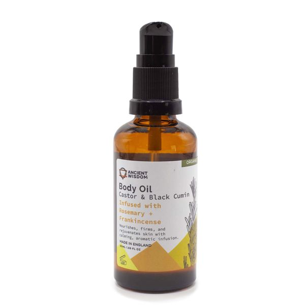 Organický Telový Olej 50ml - Rozmarín a Kadidlo