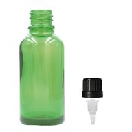 100ml Zelená Sklenená Fľaška s Kvapkadlom