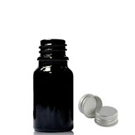 5ml Čierna Sklenená Fľaška s Hliníkovým Uzáverom