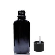 30ml Čierna Sklenená Fľaška s Uzáverom s Detskou Poistkou