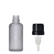 10ml Fľaška z Matného Šedého Skla s Kvapkacím Uzáverom
