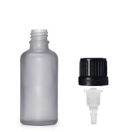 30ml Fľaška z Matného Šedého Skla s Kvapkacím Uzáverom