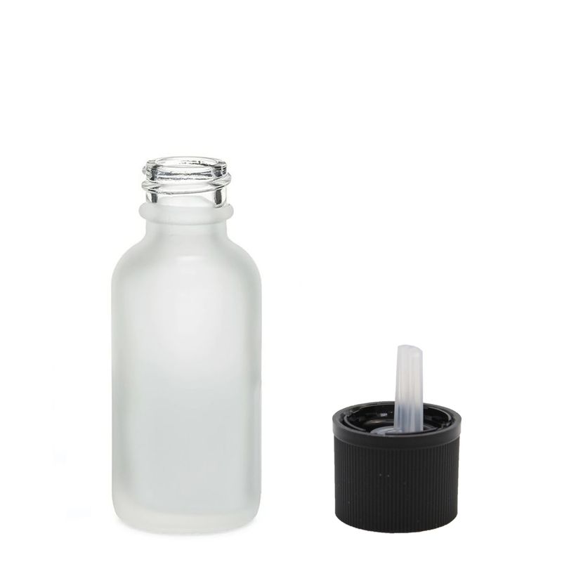 10ml  Fľaška z Matného Bieleho Skla s Uzáverom s Detskou Poistkou