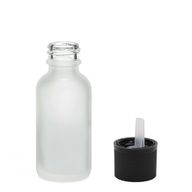 30ml Fľaška z Matného Bieleho Skla s Uzáverom s Detskou Poistkou