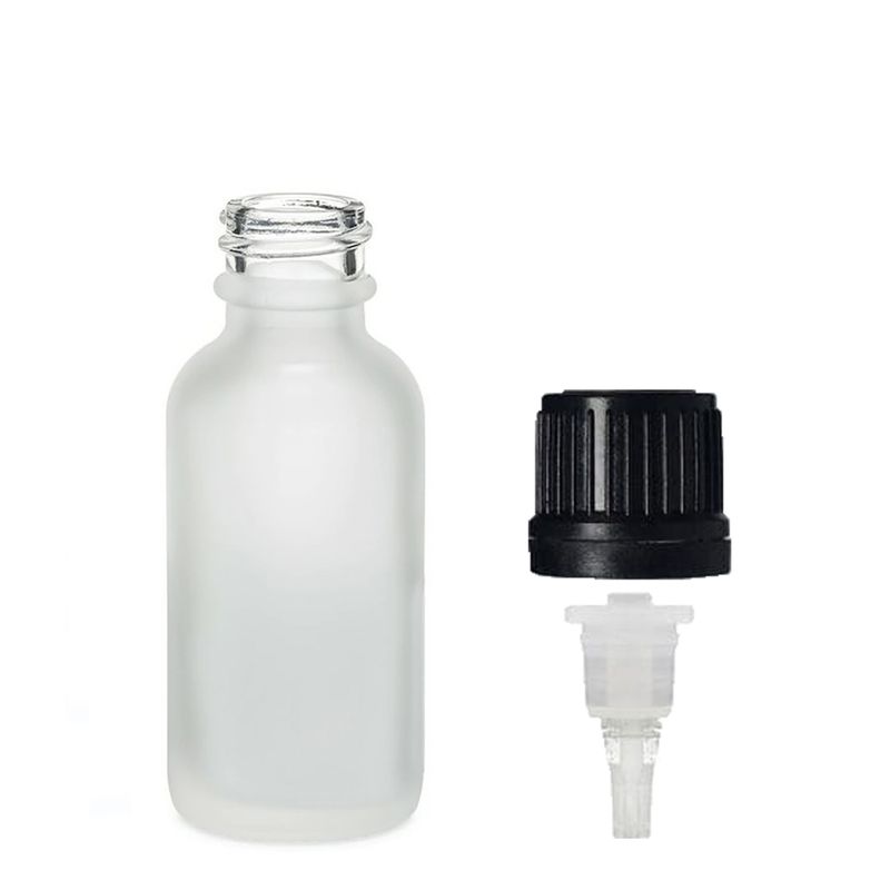 30ml Fľaška z Matného Bieleho Skla s Kvapkacím Uzáverom