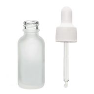 30ml Fľaška z Matného Bieleho Skla s Bielou Pipetou