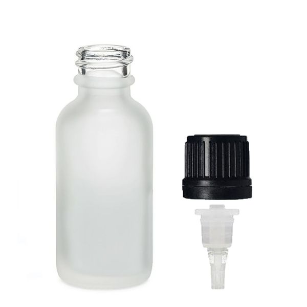 50ml Fľaška z Matného Bieleho Skla s Kvapkacím Uzáverom