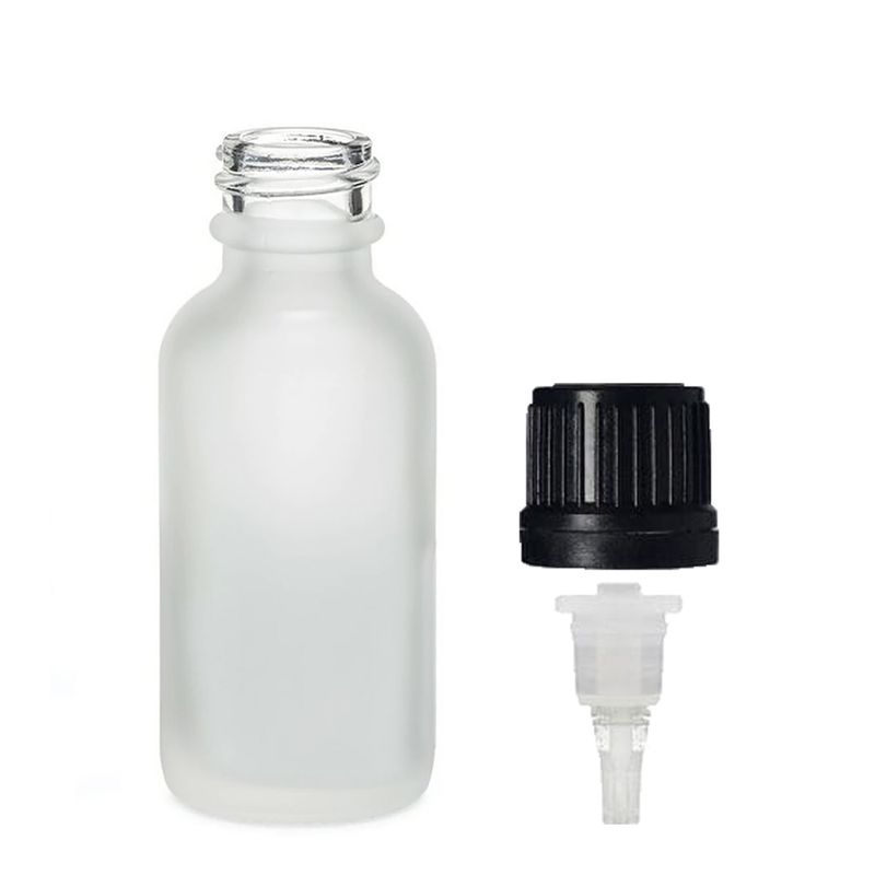 50ml Fľaška z Matného Bieleho Skla s Kvapkacím Uzáverom