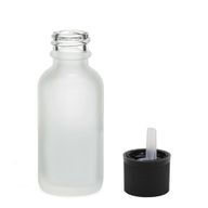 100ml Fľaška z Matného Bieleho Skla s Uzáverom s Detskou Poistkou