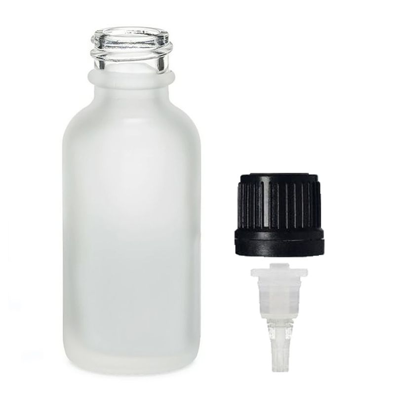 100ml Fľaška z Matného Bieleho Skla s Kvapkacím Uzáverom