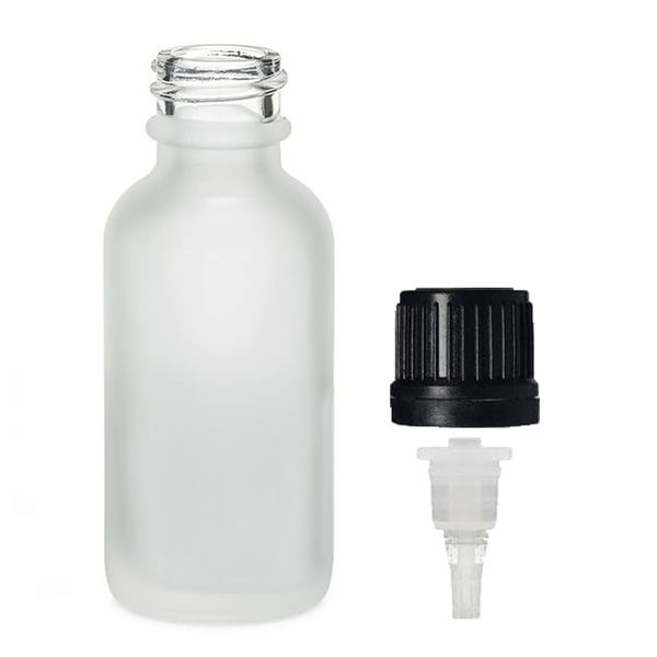 100ml Fľaška z Matného Bieleho Skla s Kvapkacím Uzáverom