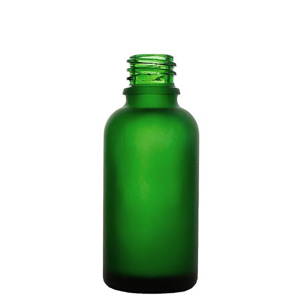 30 ml matná zelená sklenená fľaša - bez uzáveru