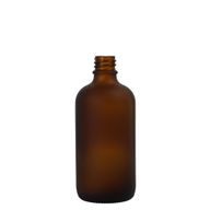 30 ml matovaná jantarová sklenená fľaša - bez uzáveru