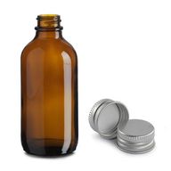 500 ml Fľaša Boston z Jantárového Skla s Hliníkovým Uzáverom