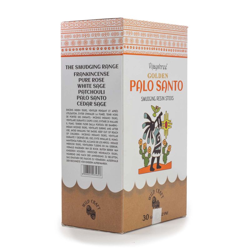 30g Golden Živicové Vonné Tyčinky - Palo Santo (6s)