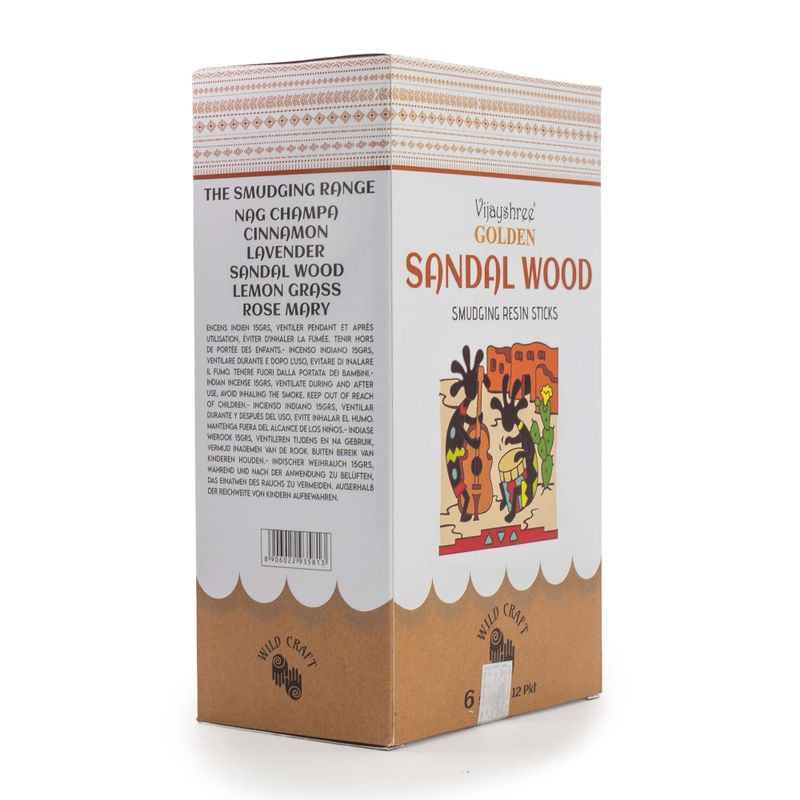 30g Golden Živicové Vonné Tyčinky - Santalové Drevo (6s)