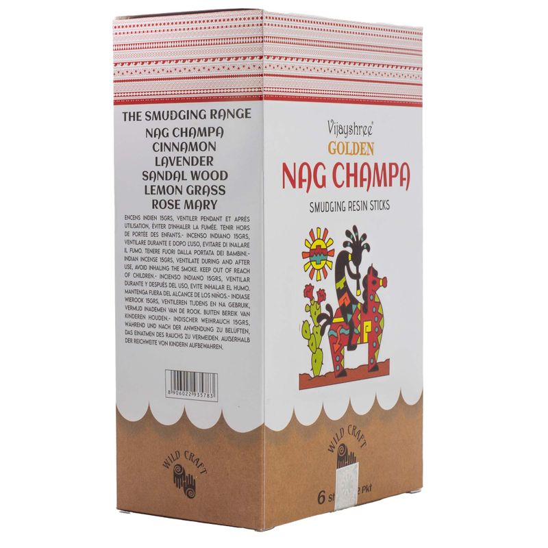 30g Golden Živicové Vonné Tyčinky - Nag Champa (6s)