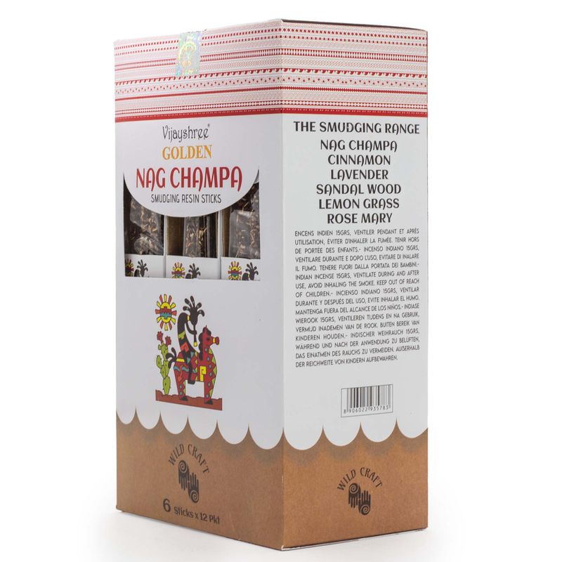 30g Golden Živicové Vonné Tyčinky - Nag Champa (6s)