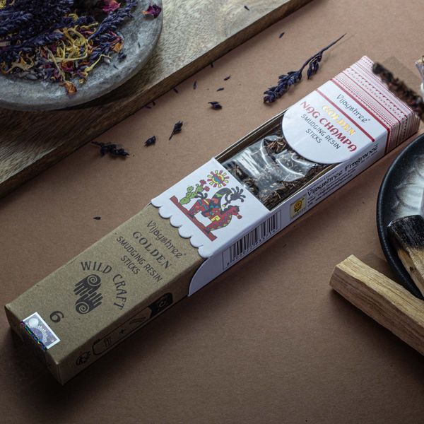 30g Golden Živicové Vonné Tyčinky - Nag Champa (6s)