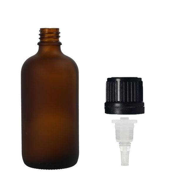 88× 50 ml Matná jantarová sklenená fľaša s kvapkadlom