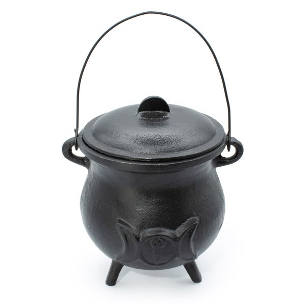 Extra veľký liatinový kotol s trojitým mesiacom 23x18 cm (hmotnosť aspoň 4 kg)