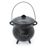 Extra veľký liatinový kotol s trojitým mesiacom 23x18 cm (hmotnosť aspoň 4 kg)