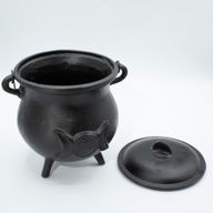 Extra veľký liatinový kotol s trojitým mesiacom 23x18 cm (hmotnosť aspoň 4 kg)