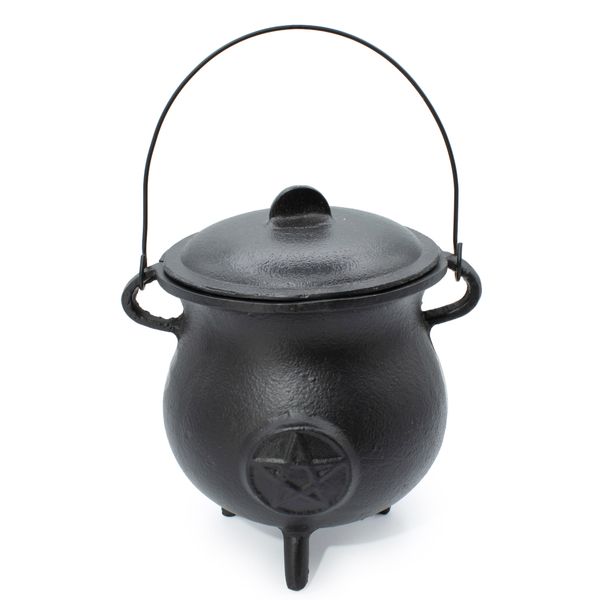 Extra obrovský liatinový kotlík s päťuholníkom 23x18cm (aspoň 4 kg)