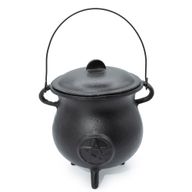 Extra obrovský liatinový kotlík s päťuholníkom 23x18cm (aspoň 4 kg)