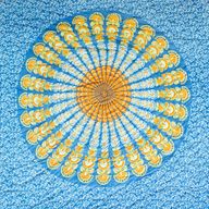 Sarong Mandala - Modrá & Oranžová