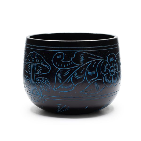 Kotlíková spievajúca misa - Magická huba - Modrá (15 cm)