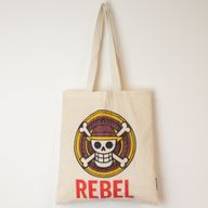 Ikonická Základná Taška - REBEL - (40x37cm) - Prírodná 4oz