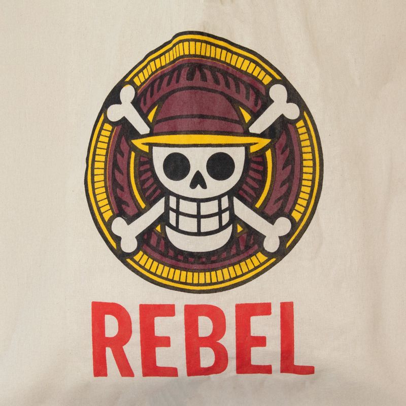 Ikonická Základná Taška - REBEL - (40x37cm) - Prírodná 4oz