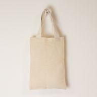 Ikonická Mini Základná Taška- Bez Potlače - (25x20cm) - Prírodná 4oz