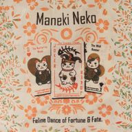 Ikonická Mini Základná Taška - Maneki Neko (4 rôzne dizajny) - (25x20 cm) - Prírodná 4oz