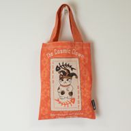 Ikonická Mini Základná Taška - Maneki Neko (4 rôzne dizajny) - (25x20 cm) - Prírodná 4oz