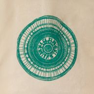 Ikonická Mini Základná Taška - Urban Mandala (4 rôzne farby) - (25x18 cm) - prírodná 4oz