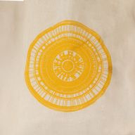 Ikonická Mini Základná Taška - Urban Mandala (4 rôzne farby) - (25x18 cm) - prírodná 4oz
