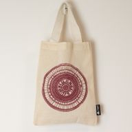 Ikonická Mini Základná Taška - Urban Mandala (4 rôzne farby) - (25x18 cm) - prírodná 4oz
