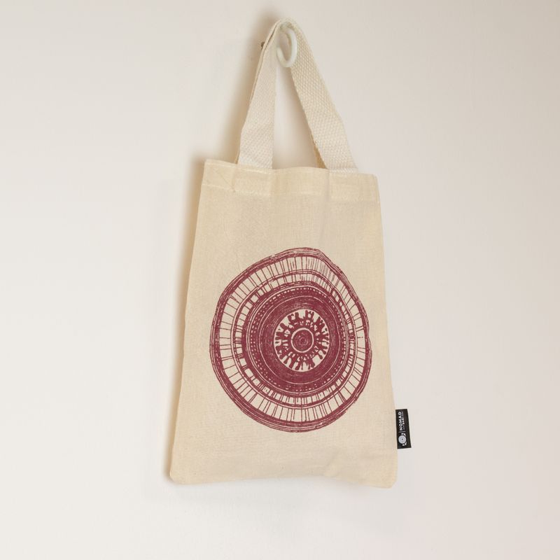 Ikonická Mini Základná Taška - Urban Mandala (4 rôzne farby) - (25x18 cm) - prírodná 4oz