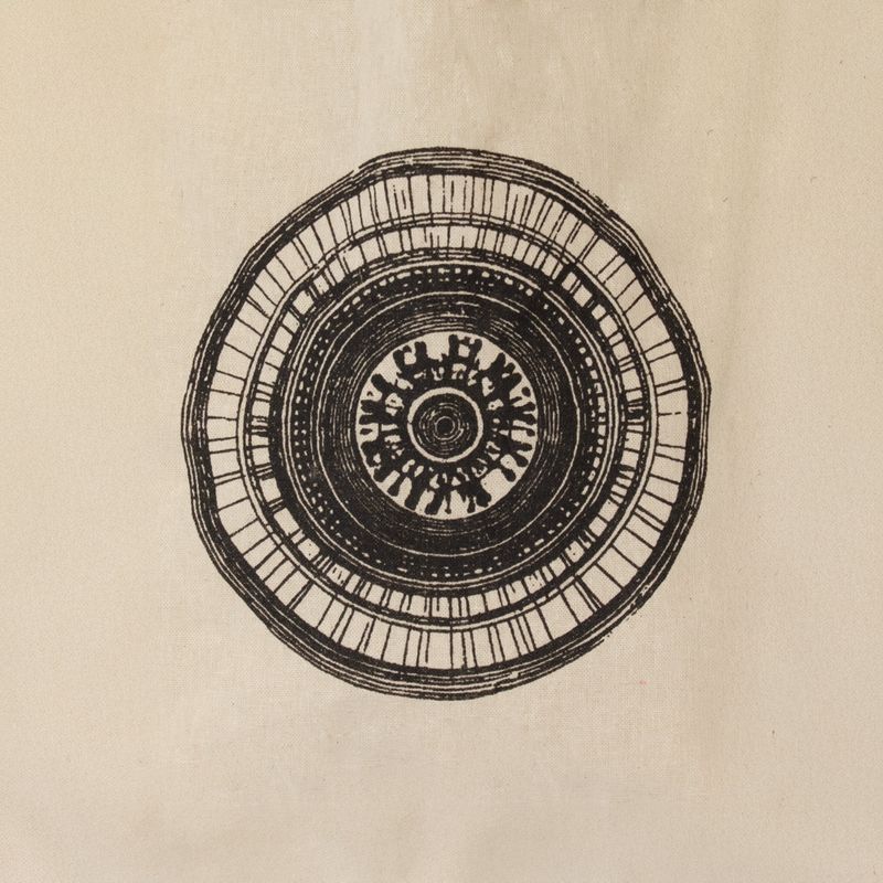 Ikonická Mini Základná Taška - Urban Mandala (4 rôzne farby) - (25x18 cm) - prírodná 4oz