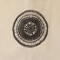 Ikonická Mini Základná Taška - Urban Mandala (4 rôzne farby) - (25x18 cm) - prírodná 4oz
