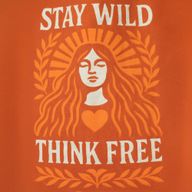 Ikonická Základná Taška - Stay Wild (41x31 cm) - Prírodná 10oz
