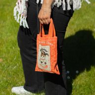 Ikonická Mini Základná Taška - Maneki Neko (4 rôzne dizajny) - (25x20 cm) - Prírodná 4oz