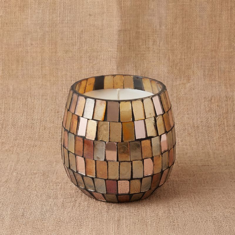 Amber Mosaic – Sviečky v sklenenom pohári – malé