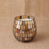 Amber Mosaic – Sviečky v sklenenom pohári – malé