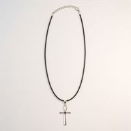 Indické modlitebné prívesky - postriebrené (45 cm šnúra) - Ankh – symbol večného života