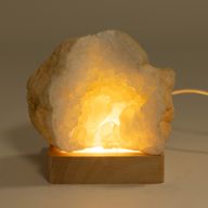 8cm Štvorcový Drevený USB LED Stojan - Studené/Teplé/Denné Svetlo
