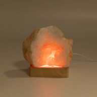 8 cm Štvorcový Drevený USB LED Stojan - Viacfarebný
